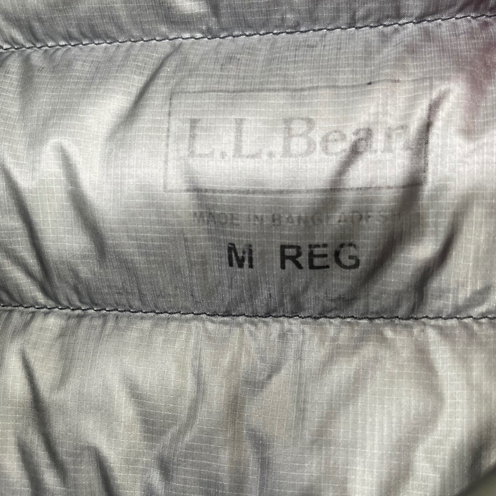 LL Bean Ultralight 850 Down Jacket Men Medium Black DownTek Water Repellent Gorp - Picture 5 of 16